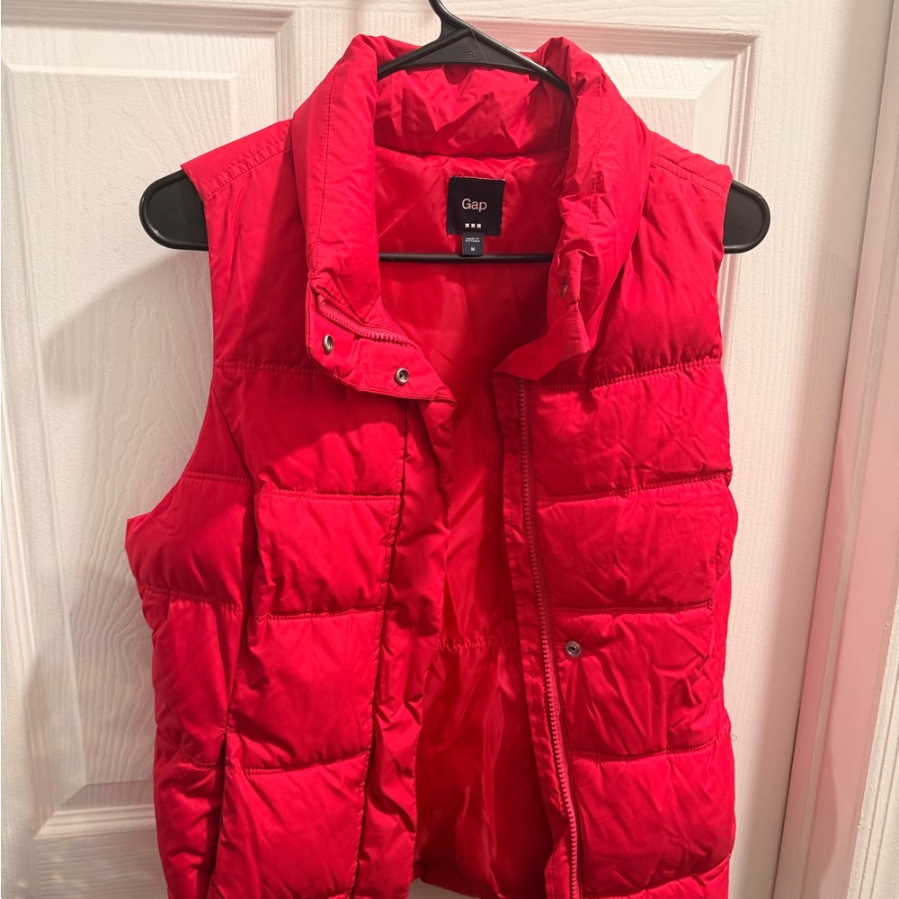 GAP Bright hot pink/red Quilted Puffer Vest